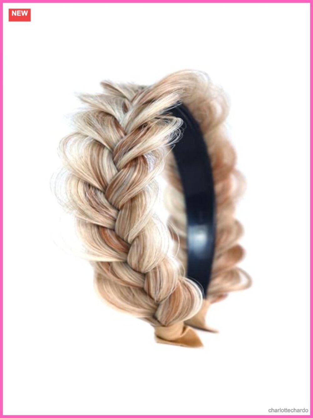 Braided Headband Wide Messy Hair Hoop Women Adjustable Handmade